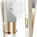 Travel Steamer Iron Portable, 180 Rotatable Press Iron Handheld, No Ironing Board Needed, 2X Larger Leak-Proof Tank, Quick De-Wrinkle, Sharp Creases, Easy to Use w/ 3 Temp Settings, Optional Steam