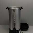 Proctor Silex Commercial 45100R Brushed Aluminum Coffee Urn, 100 Cup Capacity, Fast Brewing, One-Hand Dispensing, Dual Heaters, Commercially Rated, NSF Listed