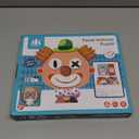 Wooden Magnetic Jigsaw Puzzles Toy, Toddler Craft Toys Educational Travel Puzzle Games Double Sided Drawing Easel for Boys and Girls