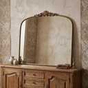36"x30" Vintage Gold Wall Mirror
Ornate Baroque Style, Metal Frame, Decorative Large Mirror for Entryway, Living Room, Fireplace, Hallway, Bathroom