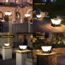 Outdoor Post Lights, High Voltage Hardwired LED Pillar Lights Outdoor, IP54 Waterproof Garden Column Lamp, Large Decorative Post Top Lighting for Driveway, Yard, Porch, Pathway, Patio