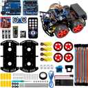 Hosyond Smart Robot Car R3 Project Kit Compatible with Arduino IDE, with Tutorial, Bluetooth, Line Tracking, Ultrasonic Sensor