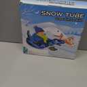 Dinosaur Snow Tube, Inflatable Snow Tube Snow Sled for Kids & Adults, Sledding Heavy Duty Reinforced Double Layers Bottom, Ideal Snow Toys Winter Outdoors Fun Boys Girls(1 Pack) (Blue)