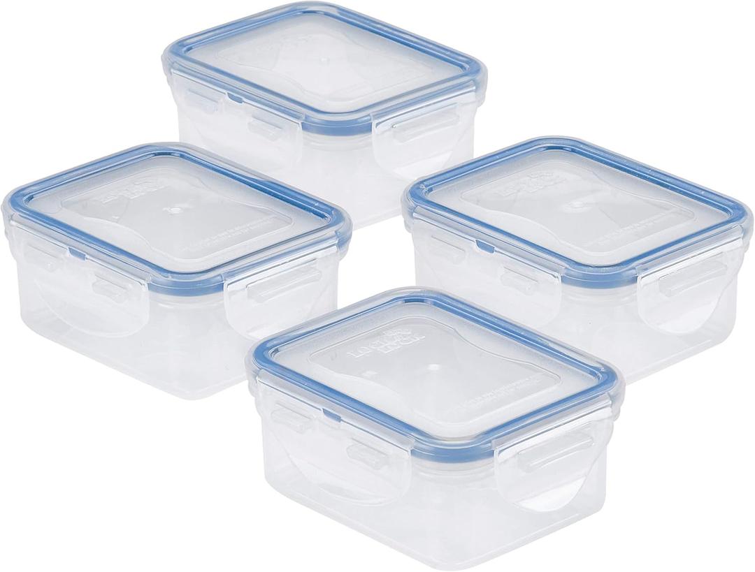 LOCK & LOCK Easy Essentials Food Storage Container Set, 4-Piece -Clear