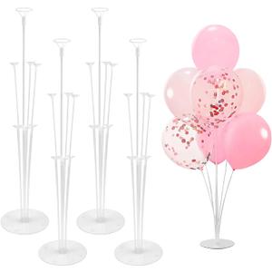 Balloon Stand Kit - 4 Sets with Balloon Sticks, Stands for Table & Floor, Archer with Base for Parties & Decorations