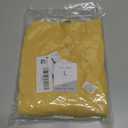 Women Casual Summer Dresses Sleeveless Crew Neck Backless Tunic Mini Dress Loose Flowy Tank Sundress with Pockets (Yellow, L)