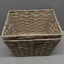 Whitmor Split Rattique Small Tote, Set of 2, Linen