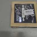 2 x No Bitchin' Rustic Wooden Tabletop Decor Sign - Farmhouse Wooden Kitchen Quotes Box Sign - Funny Mom Gift