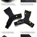 Fitgriff® Elite Straps - Lifting Wrist Straps (Rubber Grips) for Weightlifting, Gym, Workout, Deadlift - Anti-Slip Revolution for Men and Women
