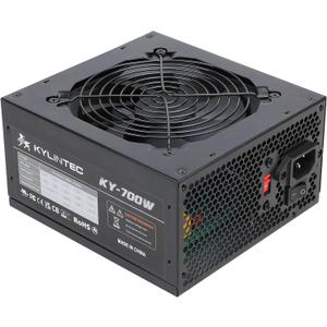 700w Power Supply Non-Modular ATX PSU with 6+2 Pin Connectors PFC Protection and 120mm Silent Fan Gaming PSU KY-700 Black