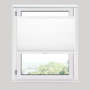 Allesin Top Down Bottom Up Cellular Shades, Blackout Shades Noise Reduction, Honeycomb Blinds Cordless Room Darkening for Bedroom Office, Light Filtering (White, W33 x H64) (33"W x 64"H, White-light Filtering)