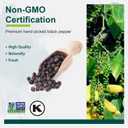Soeos Table Ground Black Pepper, 18 oz (510g) Non-GMO, Freshly Peppercorn Powder Bulk, Packed to Keep Peppers Fresh, Ready to Use Peppercorns for Refill, Regular (EXP 01/15/27)