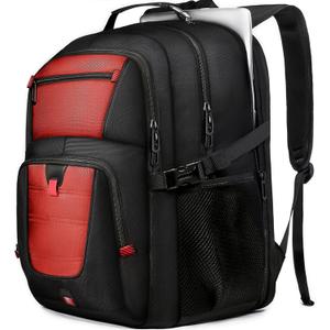 Z-MGKISS 18.4 Large Travel Backpack, USB Computer Bagpack Fits 18.4 Inch Laptop, Business Backpack for Men, TSA Flight Approved, Laptop Backpacks, Red