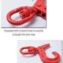 Swivel Self-Locking Hook 27557lbs Heavy Duty Swivel Lifting Hook Swivel Lifting Hook Hoist Hook Sling Heavy Cargo 12.5ton