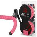 BUCKLOS Bike Handlebar Tape Silicone Bar Tape for Road Bike Comfortable Bicycle Handlebar Tape EVA Bike Grip 2 Pcs Bicycle Drop Bar Wraps Pink-Black