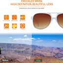Freckles Mark Vintage Retro 70s Sunglasses for Women Men Classic Large Square Aviator Trendy Glasses (White)