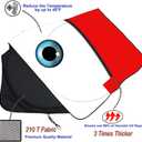 Gven Windshield Sun Shade for Car Front Window Sunshades Windshield Cover Automotive Interior Sun Protector Accessories for Compact& Midsize Sedan,Com& Subcompact SUV,Small Pickup,Wagon (Red, S)