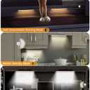 Under Cabinet Lighting,12inch,3 Pack Rechargeable Motion Sensor Light,5 Levels Dimmable Closet Light, Ultra Thin Under Counter Lights for Stairs,Fridge,Cabinet,Bed,Washroom,Kitchen Decor (2700K-6000K)