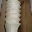 Wellmet Chandelier Shades, ONLY FOR CANDELABRA BULBS, Clipon Fitter Lamp Shades, 3" X 6" X 5", 6 pcs Set
