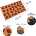 Haukea Cute Strawberry Door Mat Outdoor Aesthetic Welcome Mats for Front Door Cute Door Mat Outside Entrance Non Slip Door Mats for Outside Entry Porch Back Door Home Decor, Strawberry