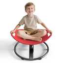 Pozoera Spinning Chair for Autistic Kids - Sensory Spinning Chair for Autistic Children with Safety Handle & Non-Slip Design, Sensory Swivel Chairs for Kids 3-12 Years (Red)