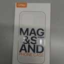 QTlier case for iPhone 14pro, 360 Rotatable Ring Stand, Raised Camera Frame, Shockproof Lilac