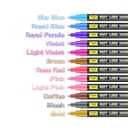 zengxiaoyun 24PCS Doodle dazzlingly Markers,Super Squiggles Outline Markers, Outline Metallic Markers Double Line Pens Permanent Markers Pens for Art, Drawing, Greeting