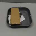 SENSARTE Nonstick Grill Pan for Stove Tops, Versatile Griddle with Pour Spouts, Square Big Cooking Surface, Durable Skillet Indoor & Outdoor Grilling. PFOA Free, 9.5 Inch (Gray Granite)