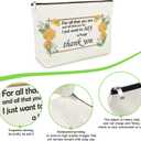 Thank You Gifts for Women Makeup Bag Appreciation Present Funny Thank You Gifts for Coworkers Best Friends Nurse Teacher Family Boss Cosmetic Bag Christmas Birthday Appreciation Travel Cosmetic Pouch