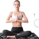 Grounding Mat, 23.6" x 35.5" Grounding Pad for Home Use, Indoor Grounding for Desk Chair Office, Non-Slip PU Leather. Reconnect to the Earth. 15ft Grounding Cord Included