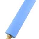 Silicone Rolling Pin with Wooden Handle - Non Stick Surface Dough Roller-roller pins for baking Pastry,Pizza,Fondant,Tortilla, Bread Crus& Christmas Cookies Supplies Gift for Home Bakers. (Blue)
