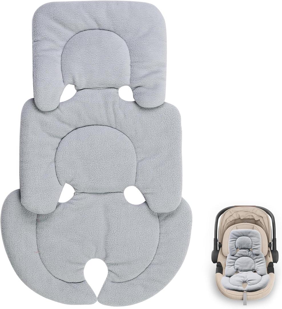Infant Car Seat Insert Compatible with Uppababy, Carseat Insert Support for Infant, Soft Head and Body Support, Reversible Design Cushion Pad, Non-Slip, for Car Seats, Swing and Strollers