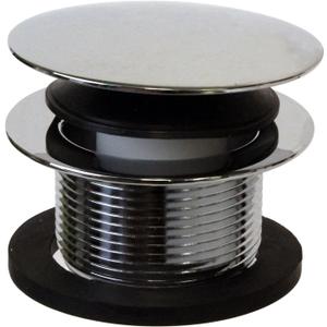 Westbrass A398R-26 1-1/2" NPSM Coarse Thread Mushroom Tip-Toe Bathtub Drain Stopper, Polished Chrome