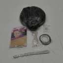 Old Lady Cosplay Set Wig Glasses Faux Pearl Bead Necklace Chain of School Halloween Stage Performances Fun Versatile Costume for All Ages