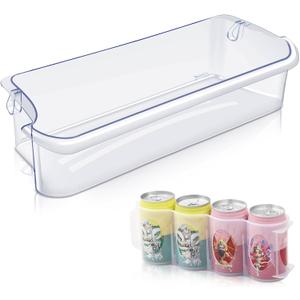 241505301 Refrigerator Door Shelf Bin Replacement 16.5Width x 4.8Depth 2 Liter Compatible with Frigidaire Kenmore PS976745 1056476 AP3769131 241505300 FGHC2331PF FGSC2335T