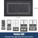 Extra Large Front Door Mat Outside Entrance Indoor Doormat, 60" x 34" Outdoor Mats For Patio Waterproof, Outdoor Door Mats For Outside Entry, Indoor Rugs for Entryway, Sturdy Natural Rubber, Drak Gray