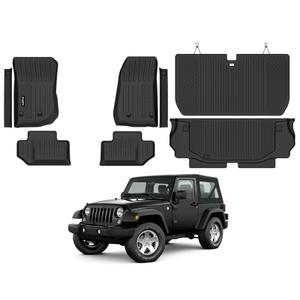 Bingoliner Floor Mats for 1997-2006 Jeep Wrangler TJ Accessories