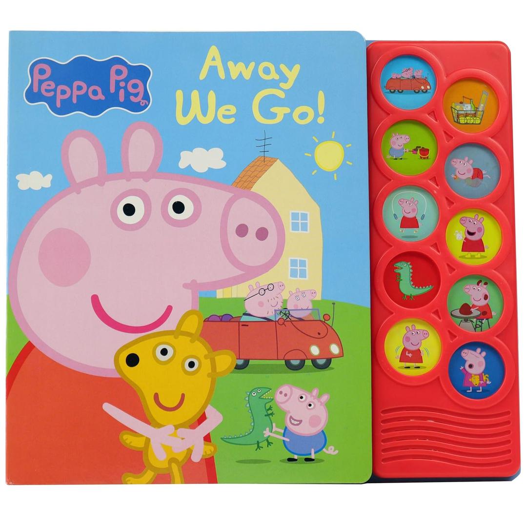 Peppa Pig - Away We Go 10-Button Sound Book - PI Kids (Play-A-Sound)