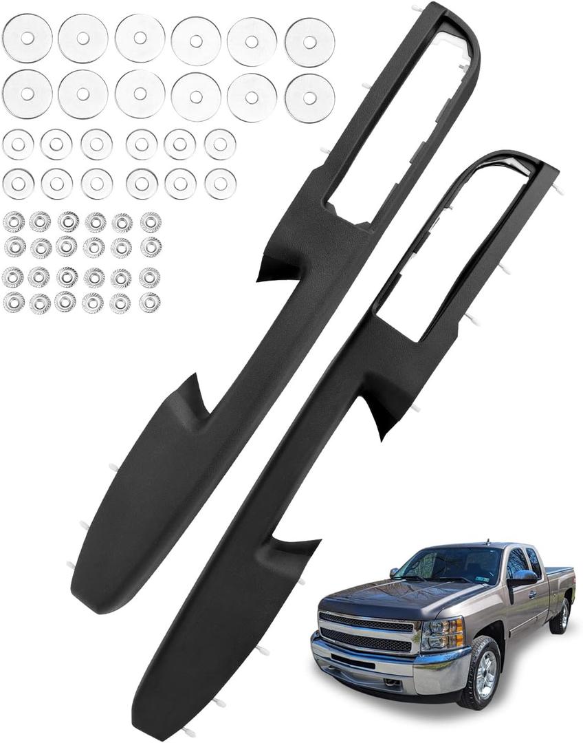 Armrest Repair Kit, Compatible with 2010-2014 Chevy Silverado Suburban Tahoe Avalanche, GMC Yukon Sierra, Interior Front Left & Right Door Panel with Release Handle Above Armrest (27 inch), OE# 80994