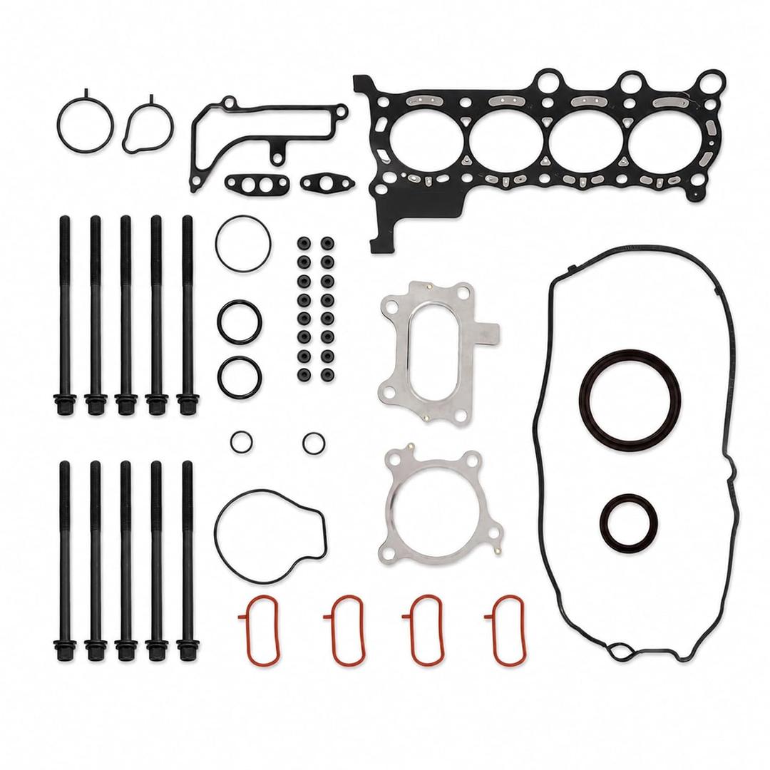 Steel Head Gasket Kit w/10 Bolts Fits L15B7 L15B9 1.5L Turbo | Compatible with Accord Civic CR-V, Replace HS55383 1225159B004 122516A0A01, Excellent sealing