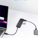 Anker 4-Port USB 3.0 Hub with 5Gbps Data Transfer, Ultra-Slim Data USB C Hub [Charging Not Supported], for MacBook, iMac, Surface, Mobile HDD, and More (USB-C, 0.7 ft)