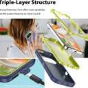 Jiunai for Google Pixel 9 Pro Case Pixel 9 Case Heavy Duty Port Protection Shockproof Dual Layer Tough Dust Proof Rugged Protective Cover Phone Case for Google Pixel 9 Pixel 9 Pro 5G 6.3 2024 Blue