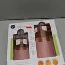 2 Pack Glass Candy Jar Storage Containers with Airtight Lid 30 oz Cute Food Storage Organizers for Hot Cocoa Bar Supplies, Overnight Oats,Kitchen Cookies,Coffee Beans,Dry Goods,Tea(Pink Bow)