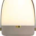 Kooduu Bluetooth Speaker Lamp with Cordless, Rechargeable Speaker & Lamp for Indoor/Outdoor Use, Earth