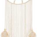 Mkono Large Dream Catcher Macrame Boho Wall Hanging Decor Woven Feather Tassels Dreamcatcher Decoration for Teen Girl Room Nursery Bedroom Dorm Chic Gift, 36" L x 13" W