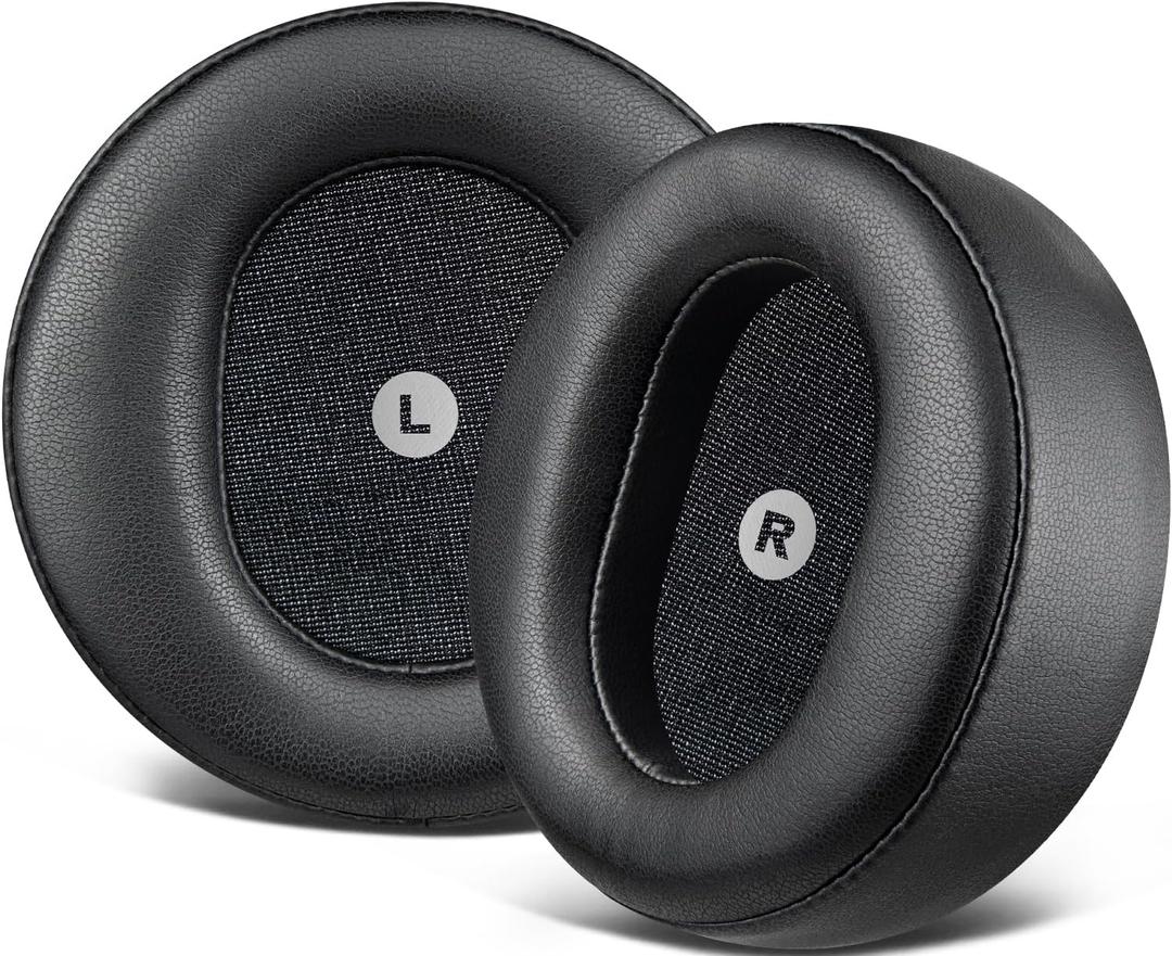 SOULWIT Replacement Earpads for Audeze Maxwell (Do Not Fit Audeze Maxwell 2) Headphones, Ear Pads Cushions with Soft Protein Leather, High-Density Noise Cancelling Foam - Black