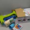 Lehoo Castle Easel for Kids, 4 in 1 Double Sided Kids Art Easel with Magnetic White Board & Chalk Board, Adjustable Standing Toddler Easel with Drawing & Writing Accessories - Gift for Boys and Girls (Dark Blue, Light Blue, Green)