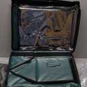 Indestructible Heated Cat House for Outside Cats Winter, 100% Weatherproof, Safe Escape Door, Insulated Outdoor Cat Shelter with Heater for Feral Barn Cat Kitty (Forest Green, 13"x17"x12.6")