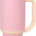 Ello Oasis 40 oz Tumbler with Handle & Retracting Straw | Reusable Insulated Stainless Steel Cup 100% Leakproof, Gifts for Teens Women Men | Keeps cold for 20 Hours, Cup Holder Friendly, Sunrise Glow