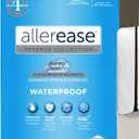 AllerEase Waterproof Mattress Protector Stain Protection Twin Size Allergen Barrier Hot Water Washable Machine Washable Durable Zippered Knit Mattress Cover Stretch Corners (White)